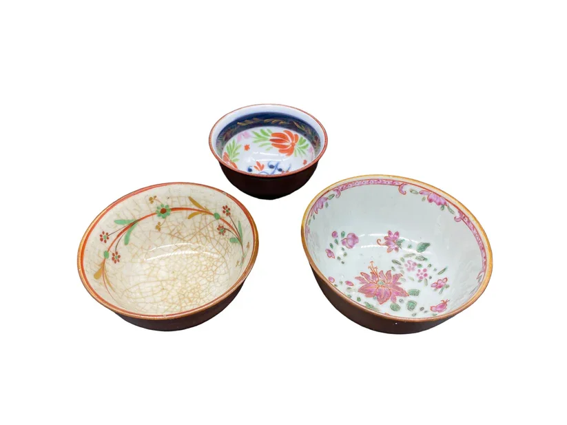 Qianlong 18th Century Porcelain Cafe au Lait Bowls