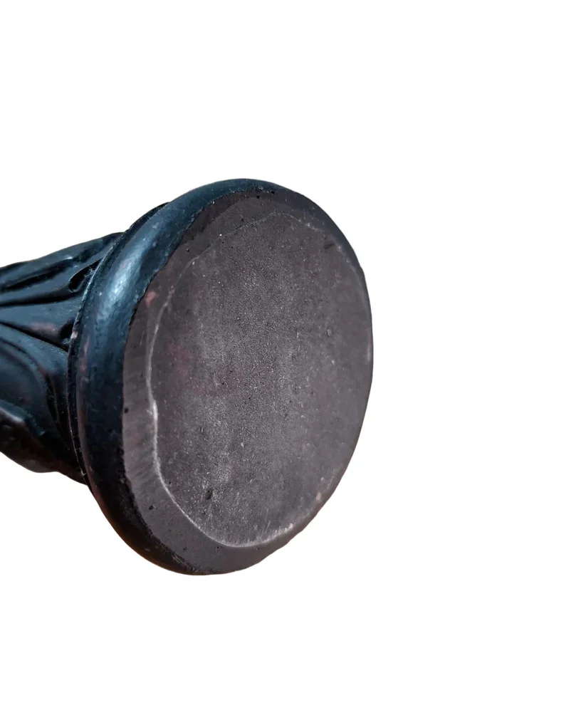 Bottom view of a Vintage Chinese Carved Guan Yin Statue Figure