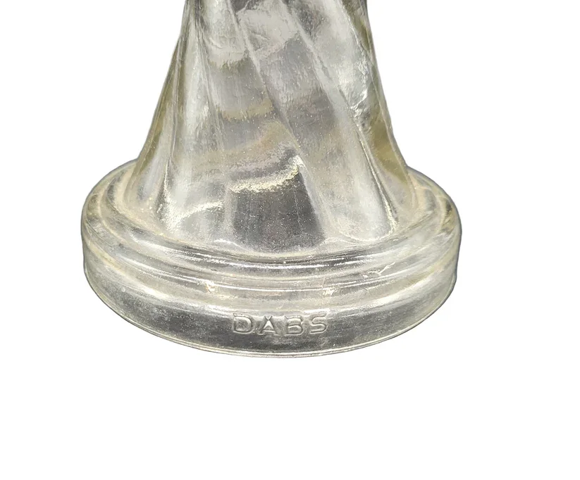 Bottom of a Rare and Beautiful "Dabbs" Brand Oil Lamp made in Portugal in the late 1800s.
