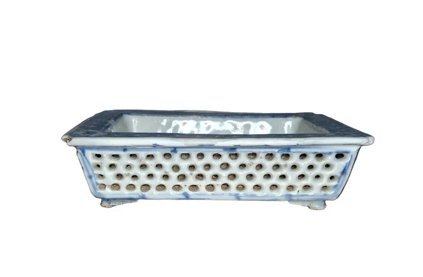 Qing Reticulated Porcelain Planter / Bonsai Tree Pot