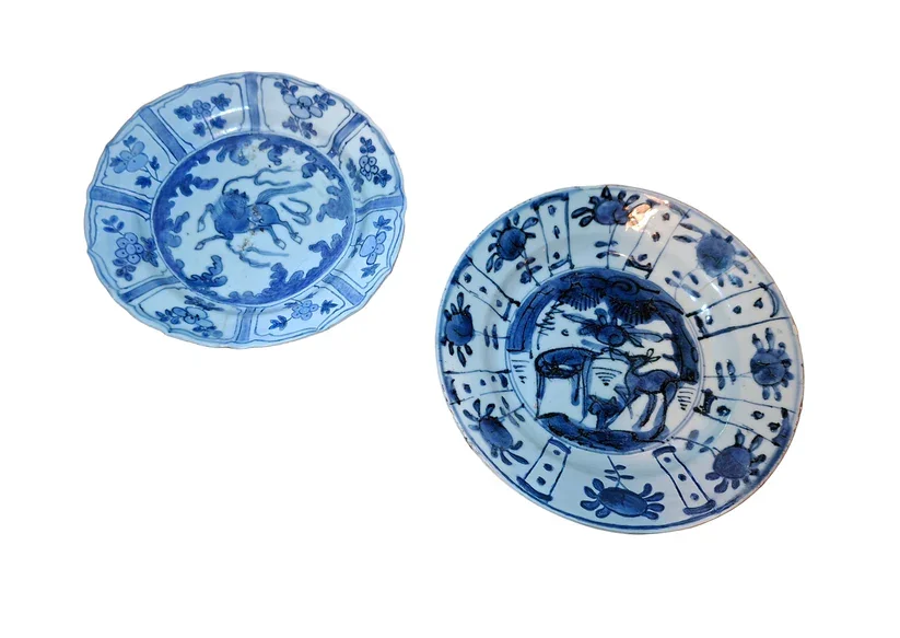 Chinese blue and white dish, Ming dynasty, Wanli (1572-1620)
