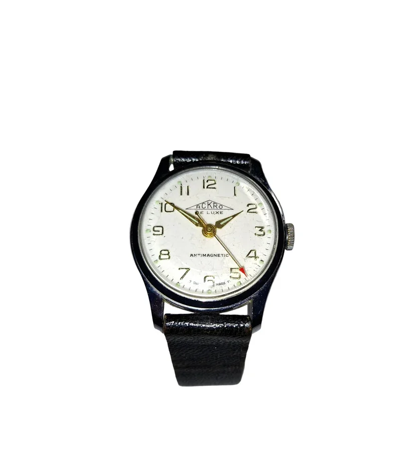 Vintage Swiss Watch Ackro De Luxe