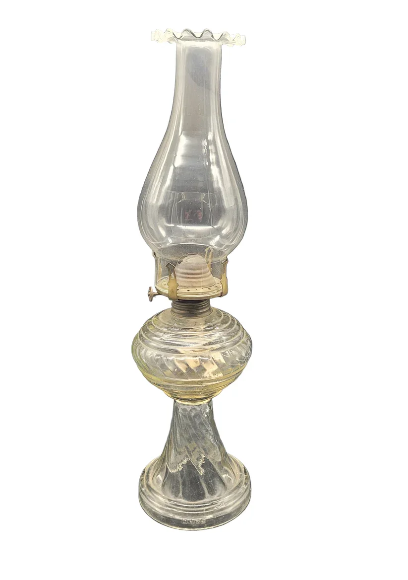 A Rare and Beautiful "Dabbs" Brand Oil Lamp late 1800s