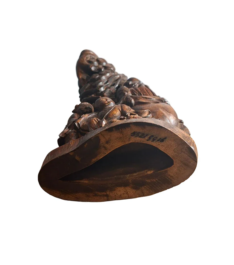 Bottom view of a Chinese Root Wood Carving