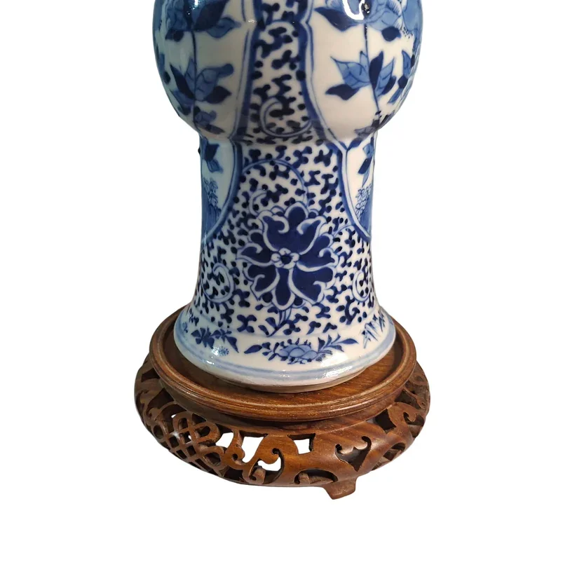 Chinese Kangxi Style 19th Century Chinese Vase & Carved Stand-Antiques-usa-20260211_205610.webp