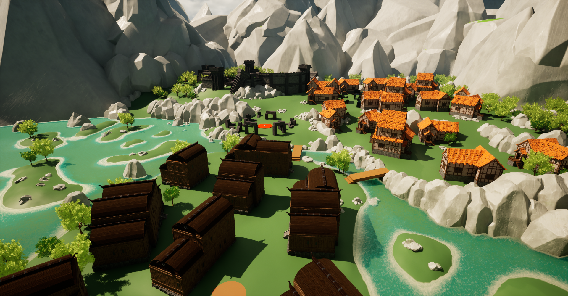 Mythbound level design in-engine screenshot