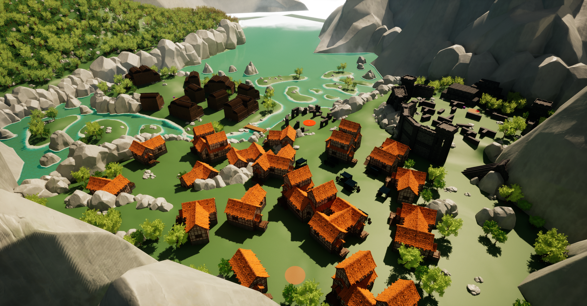 Mythbound level design in-engine screenshot