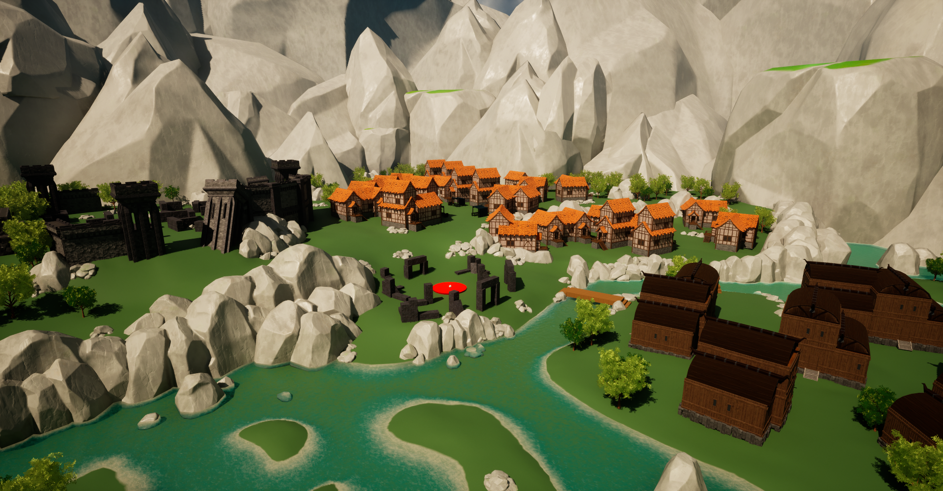 Mythbound level design in-engine screenshot