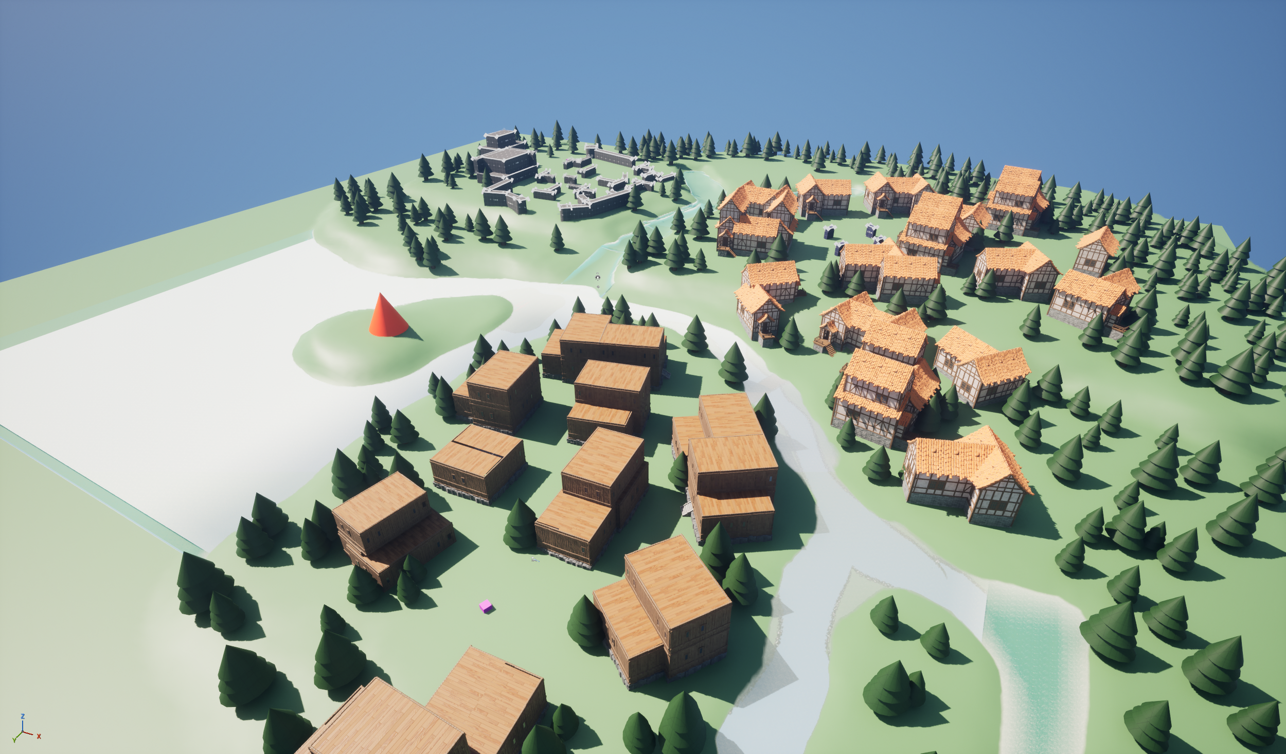 Mythbound level design in-engine screenshot