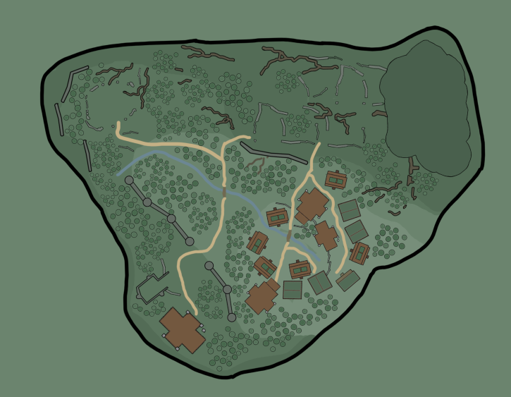 Original mockup of Midgard top-down layout