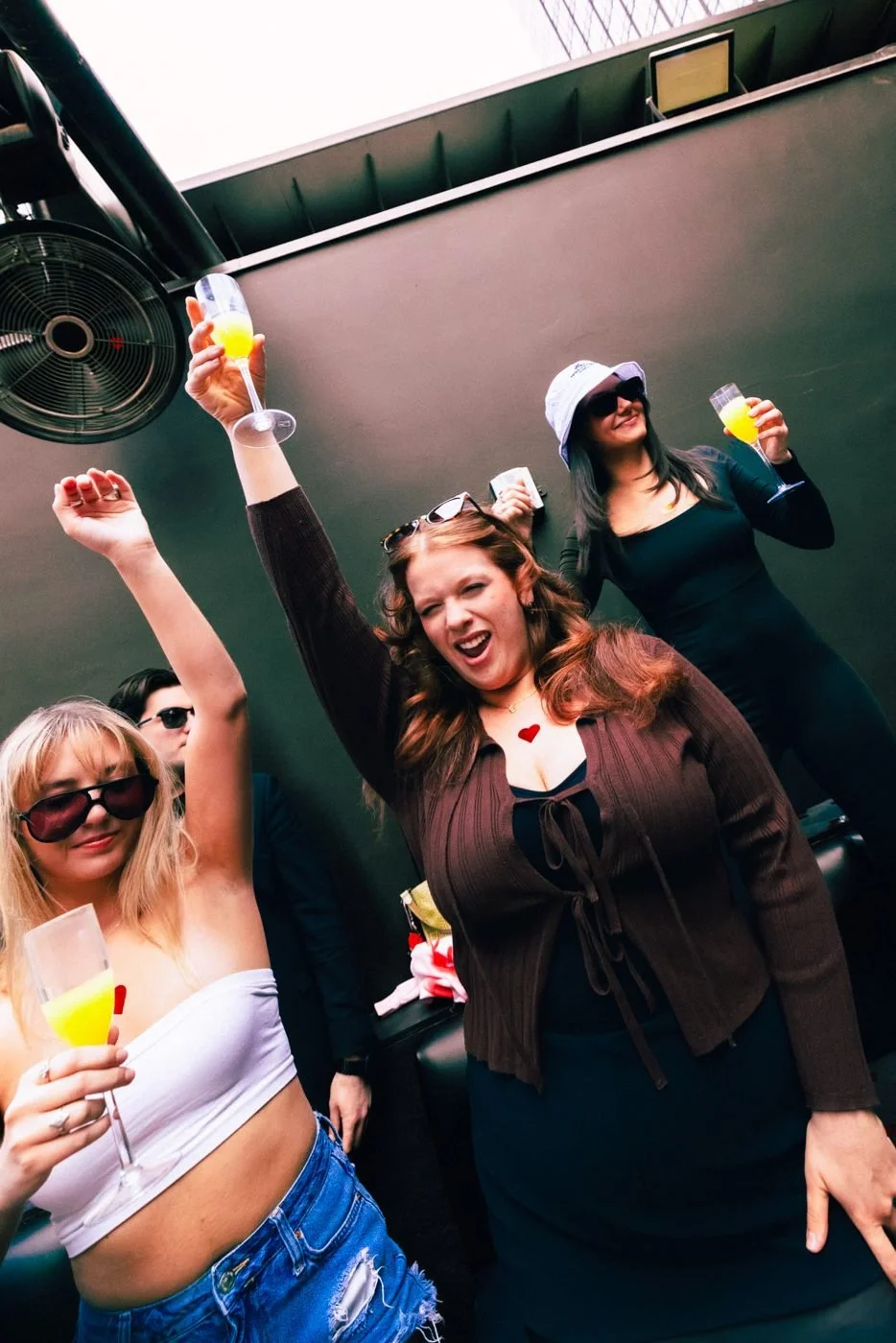 Drinks up at Sunset Sessions