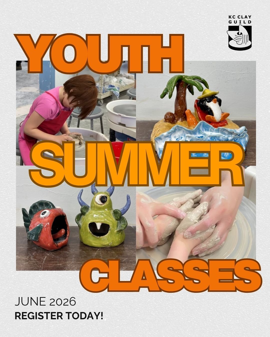 Registration is now open for Youth Summer Classes! 

Each summer, we hold 5-day sessions all June long. We offer 3 handbuilding and 3 wheel classes each week. 

Find out more and register on our website. Link in profile.
