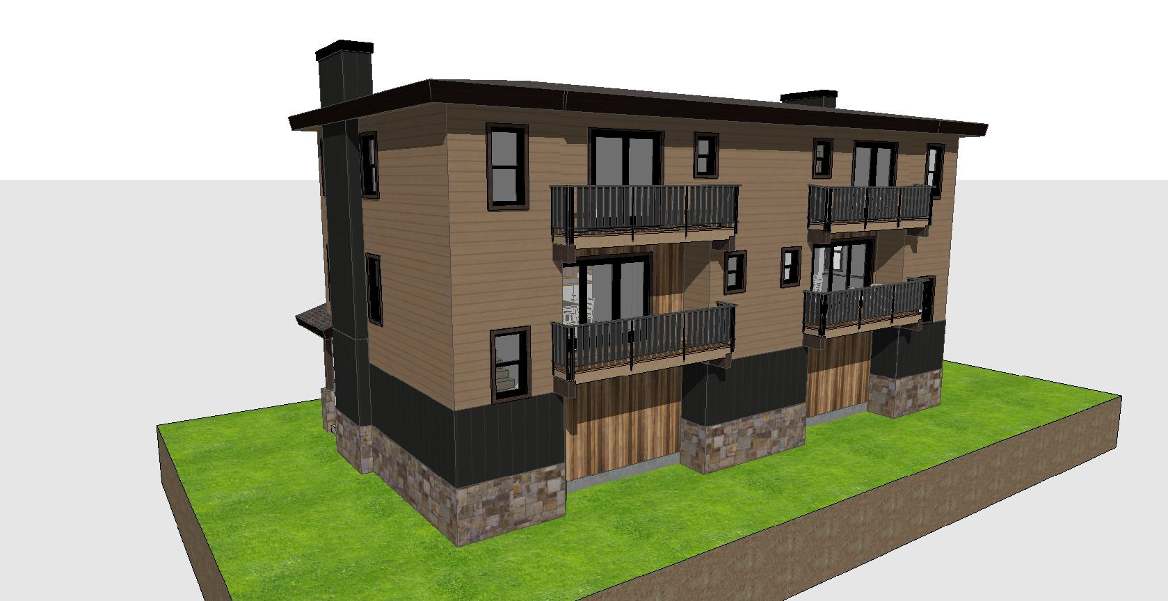 Townhomes • Rear View