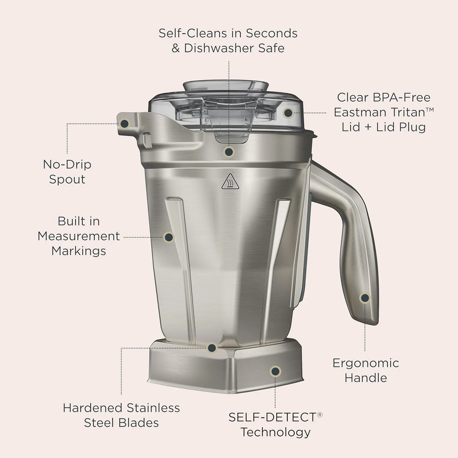 Vitamix 48-Ounce Stainless-Steel Blender