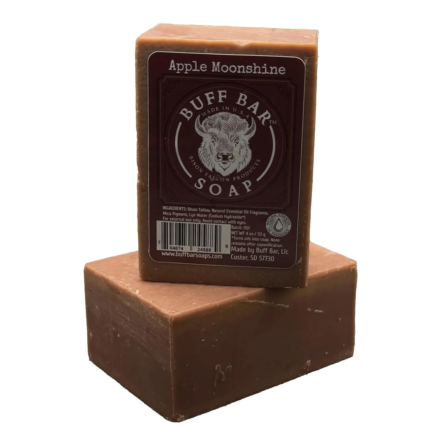 Big Crazy Buffalo Bison Tallow Buff Soap Bar