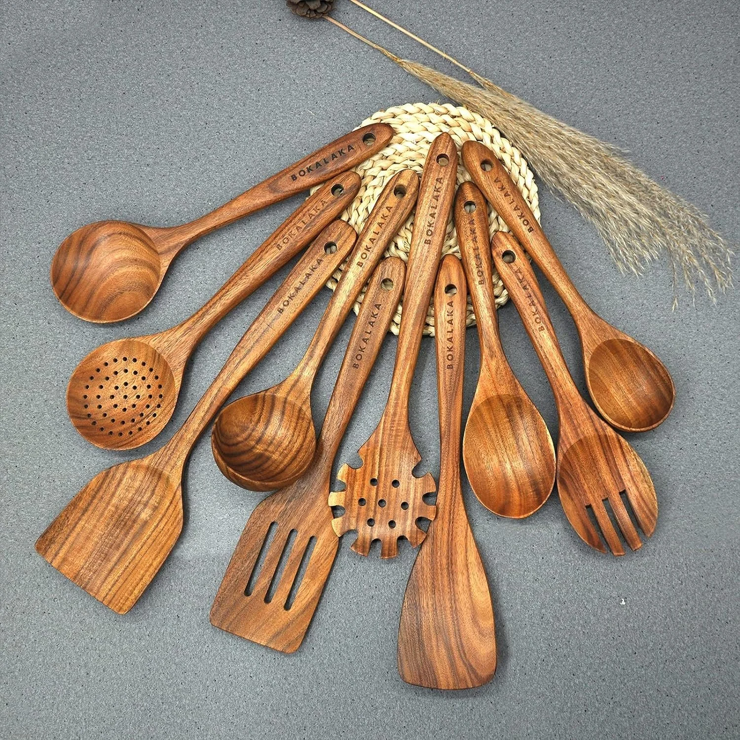 Wooden Spoons for Cooking 10 Pcs
