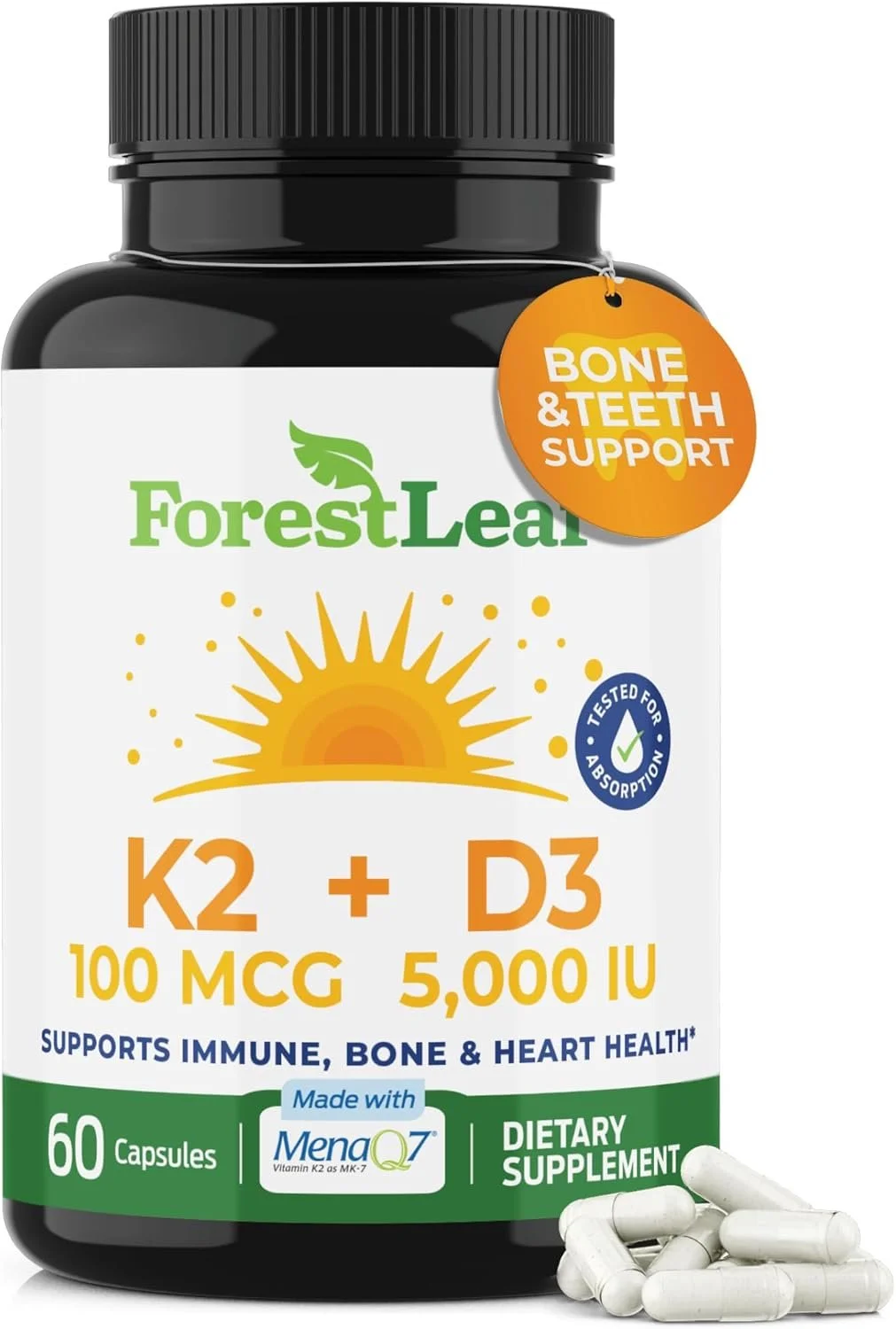 Vitamin D3 + K2 Supplement