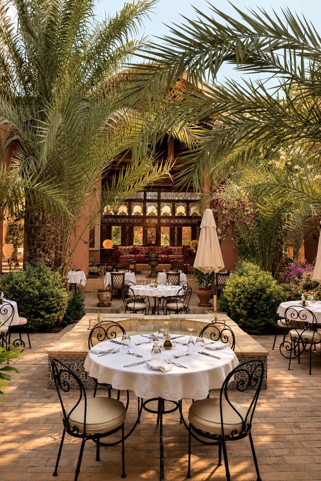 Sunlit Moroccan Courtyard Restaurant.png