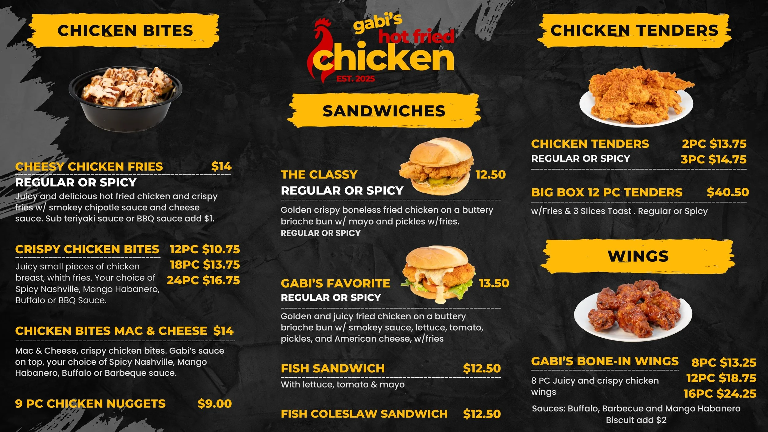 Menu Page 1