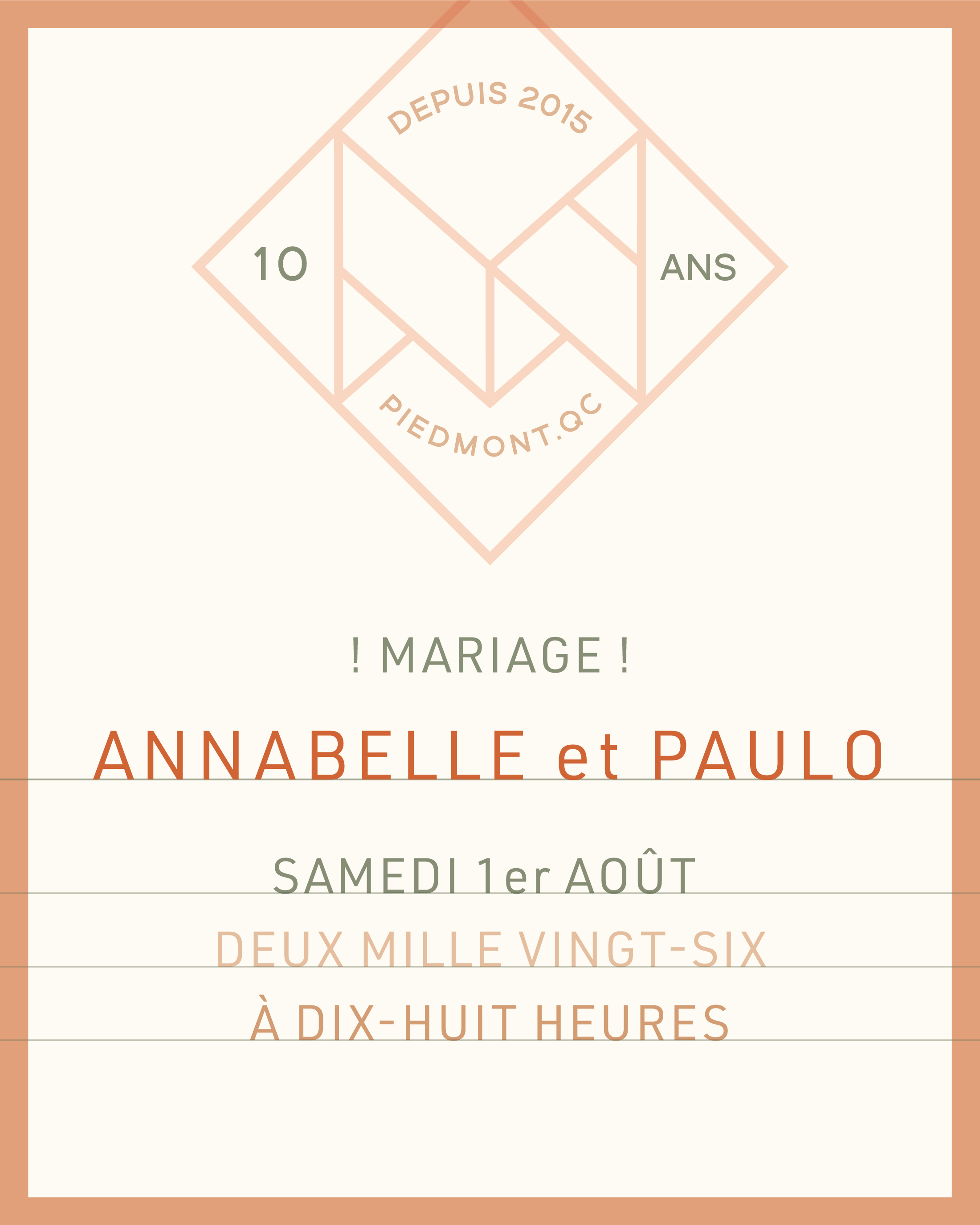 MARRIAGE d'ANNABELLE et PAULO