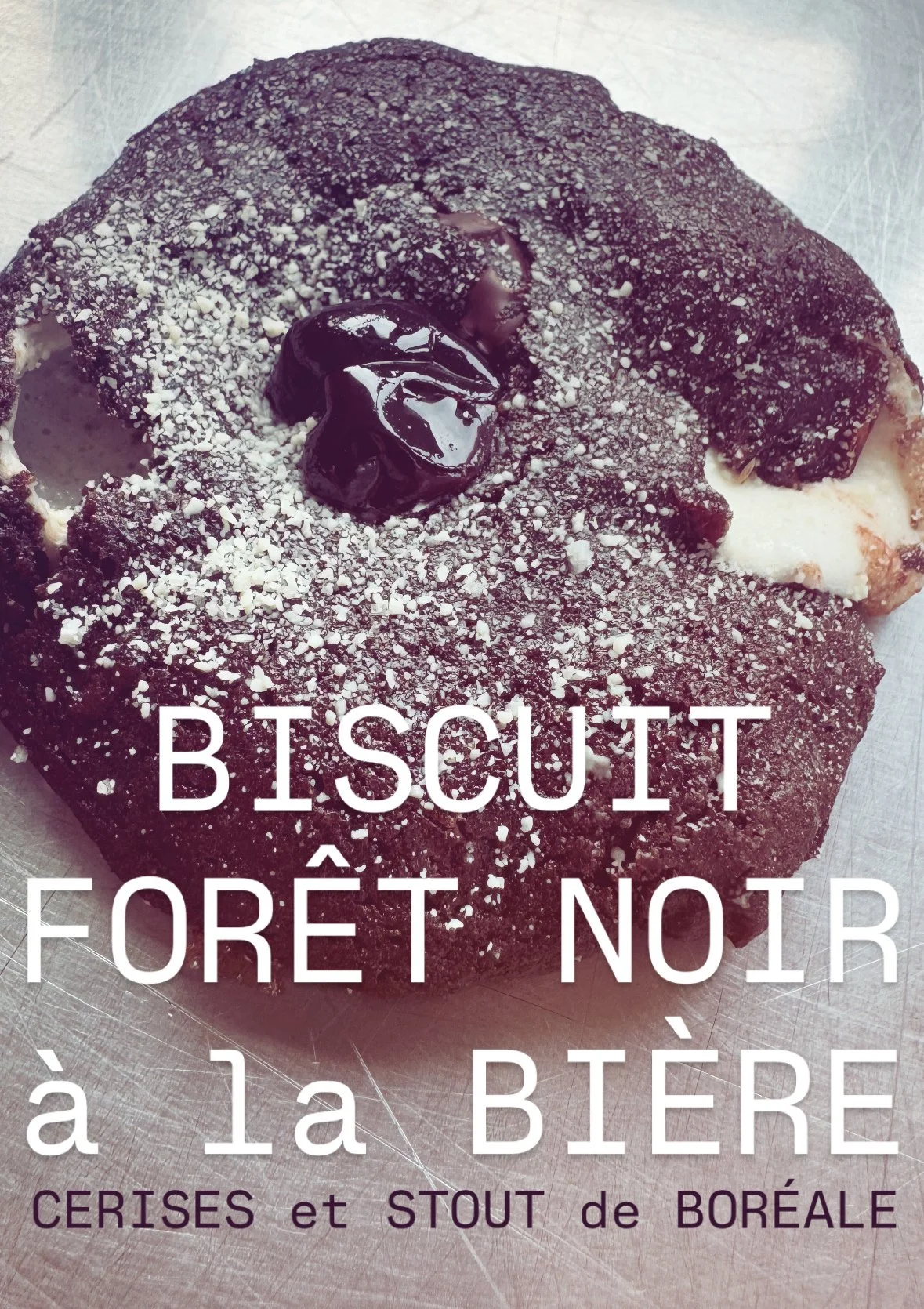 BISCUIT CERISE FORÊT NOIRE à la BIÈRE