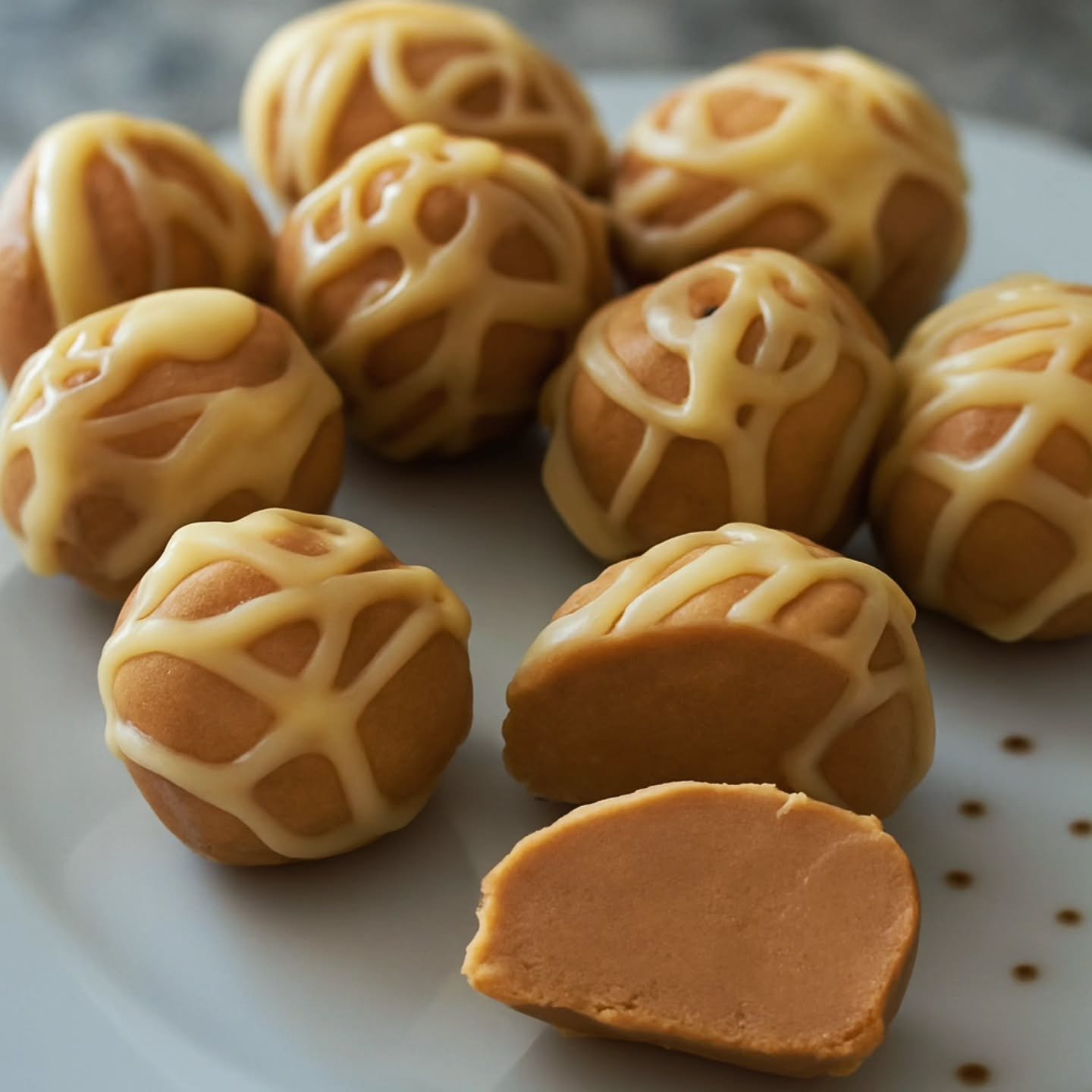 ✨ Speculoos &amp; White Chocolate Protein Bombs ✨

A keto-friendly snack that looks like a dessert but works like pure fuel 💪✨

Made with almond butter, a clean protein powder, a touch of speculoos-style cookie flavor, and a creamy layer of sugar-fr