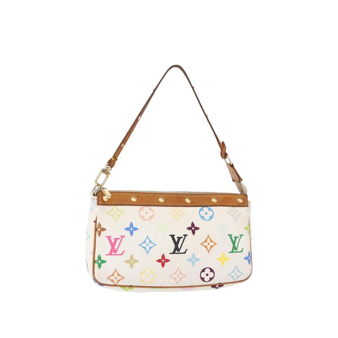 Louis Vuitton Murakami Pochette white
