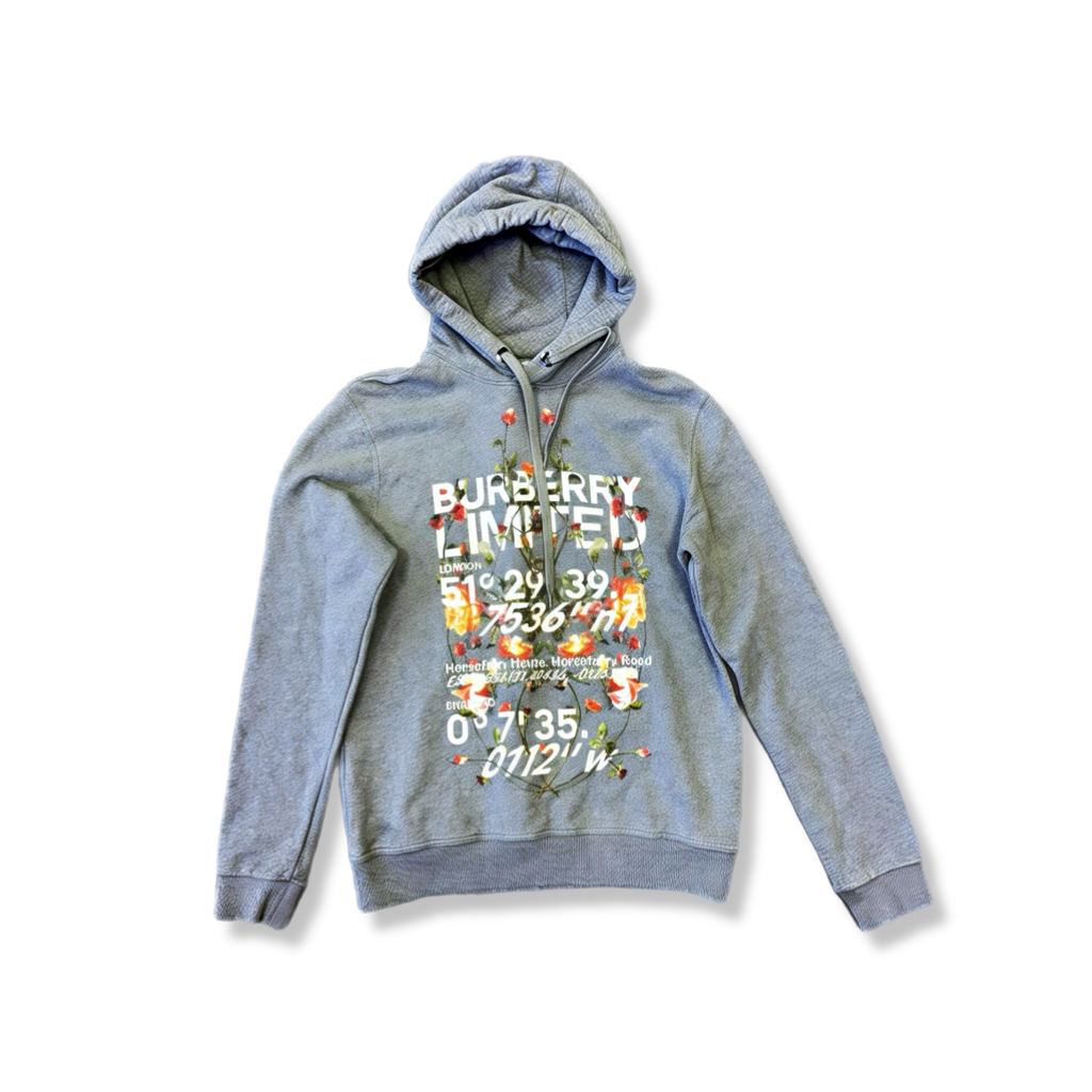Burberry floral hoodie (XS)