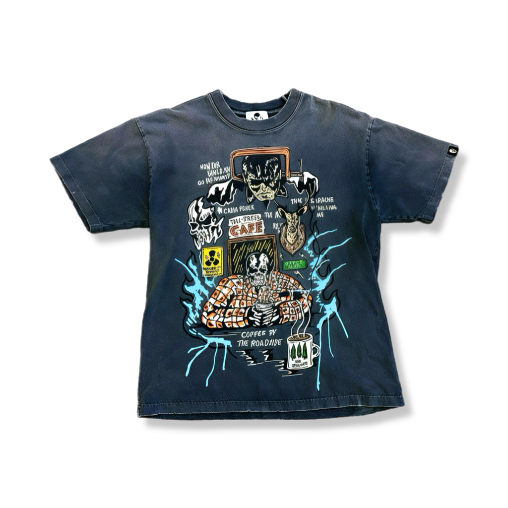 Warren Lotas "Coffee by the roadside" tee (M)