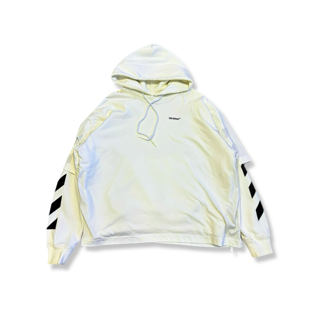 OFF-WHITE Virgil T-shirt white hoodie (L)