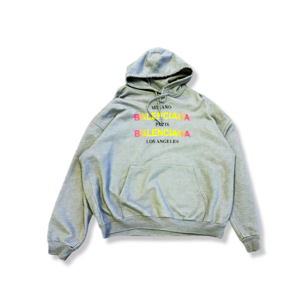 Balenciaga milano gradient grey hoodie (XXL)
