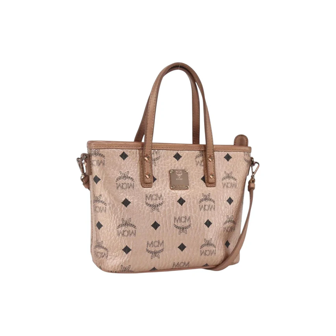 MCM Vicetos Anya shoulder bag rose gold
