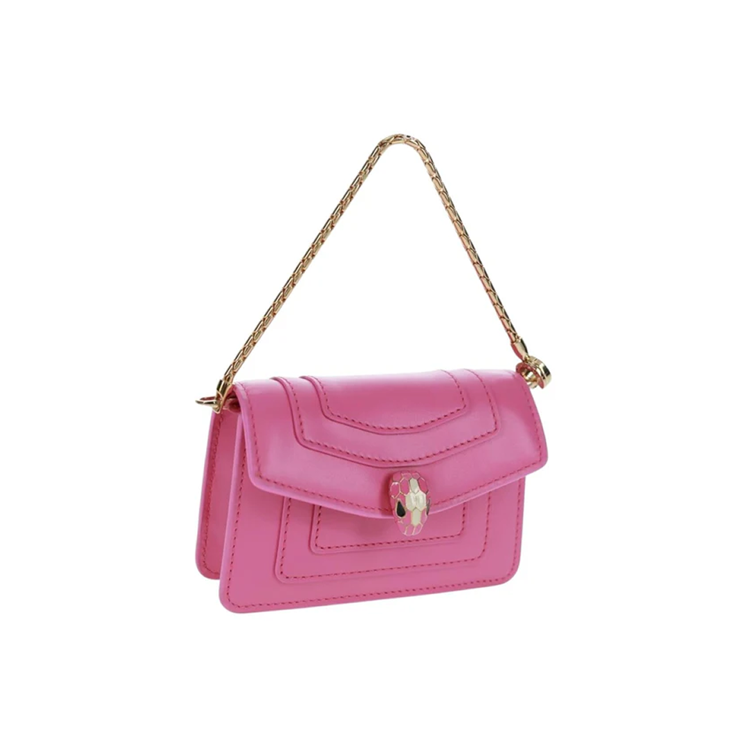 Bvlgari Snake Charm handbag pink