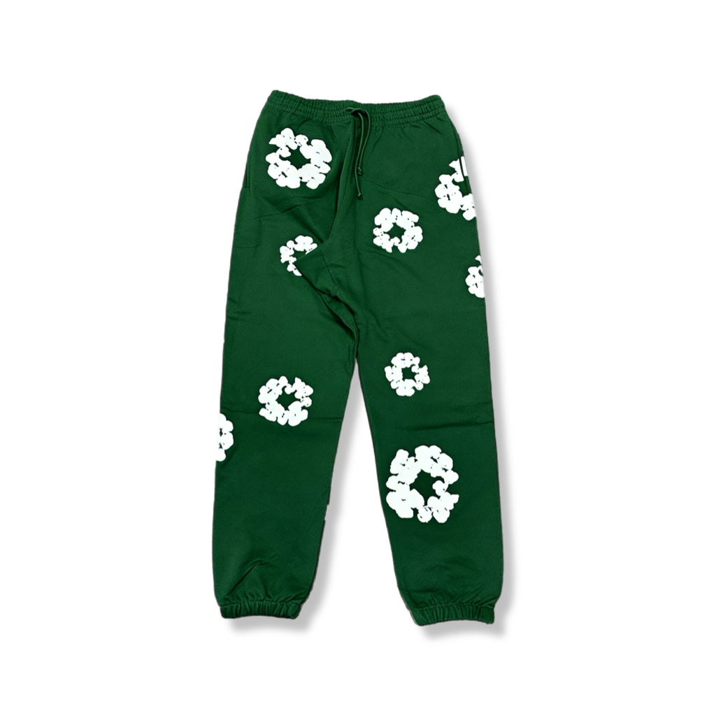 Denim Tears cotton wreath green sweatpants (L)