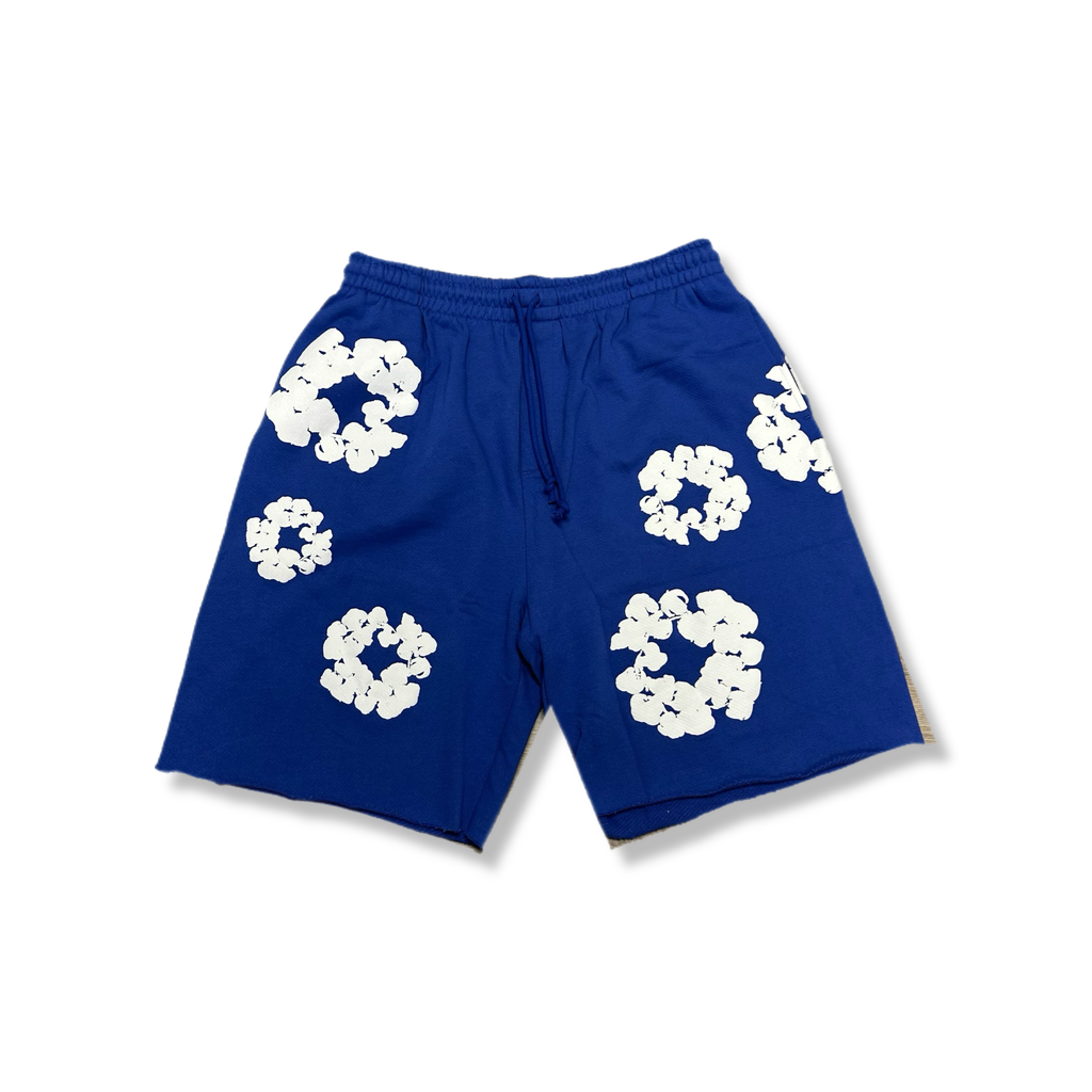Denim Tears cotton wreath royal blue shorts (XL)