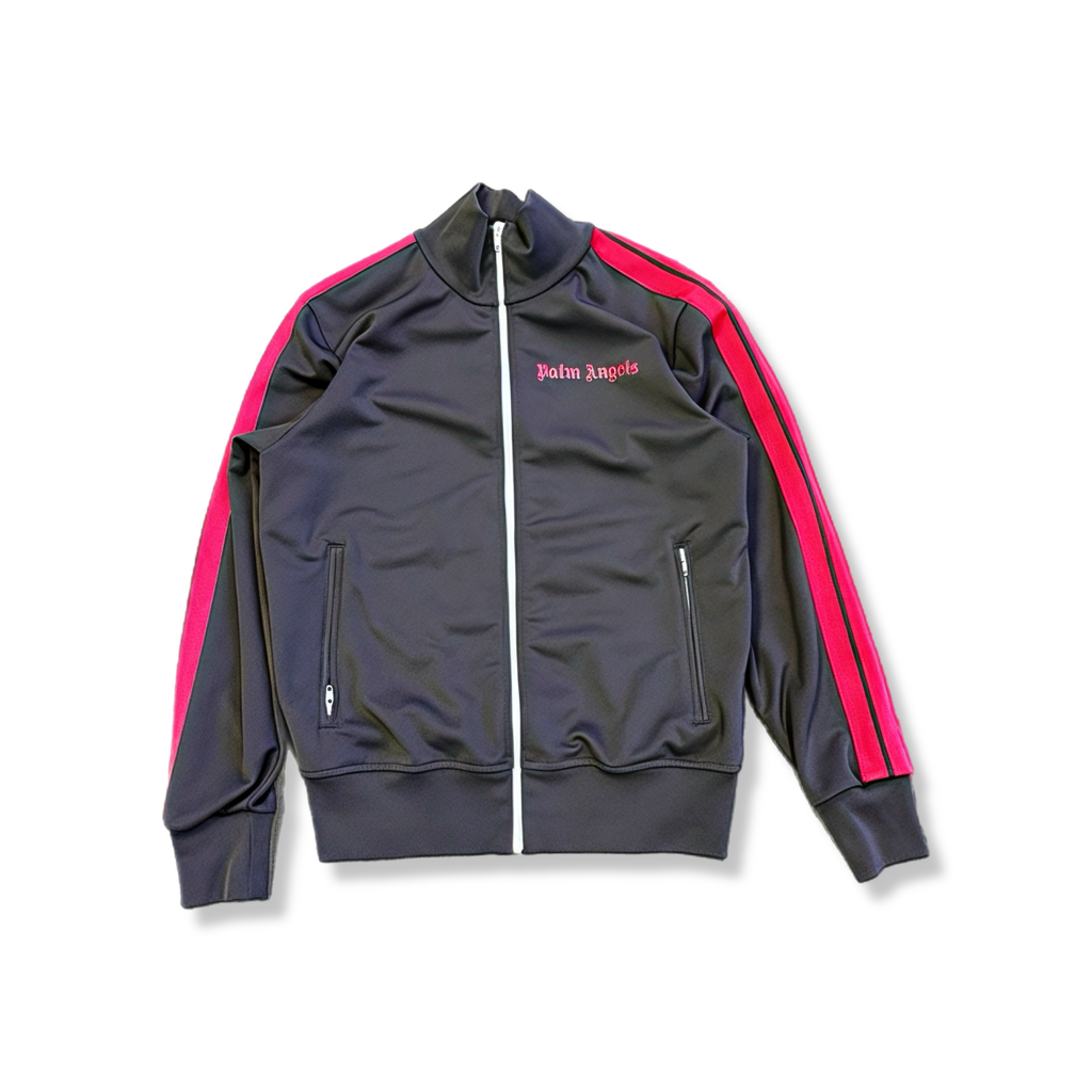 Palm Angels grey/pink track top (M)