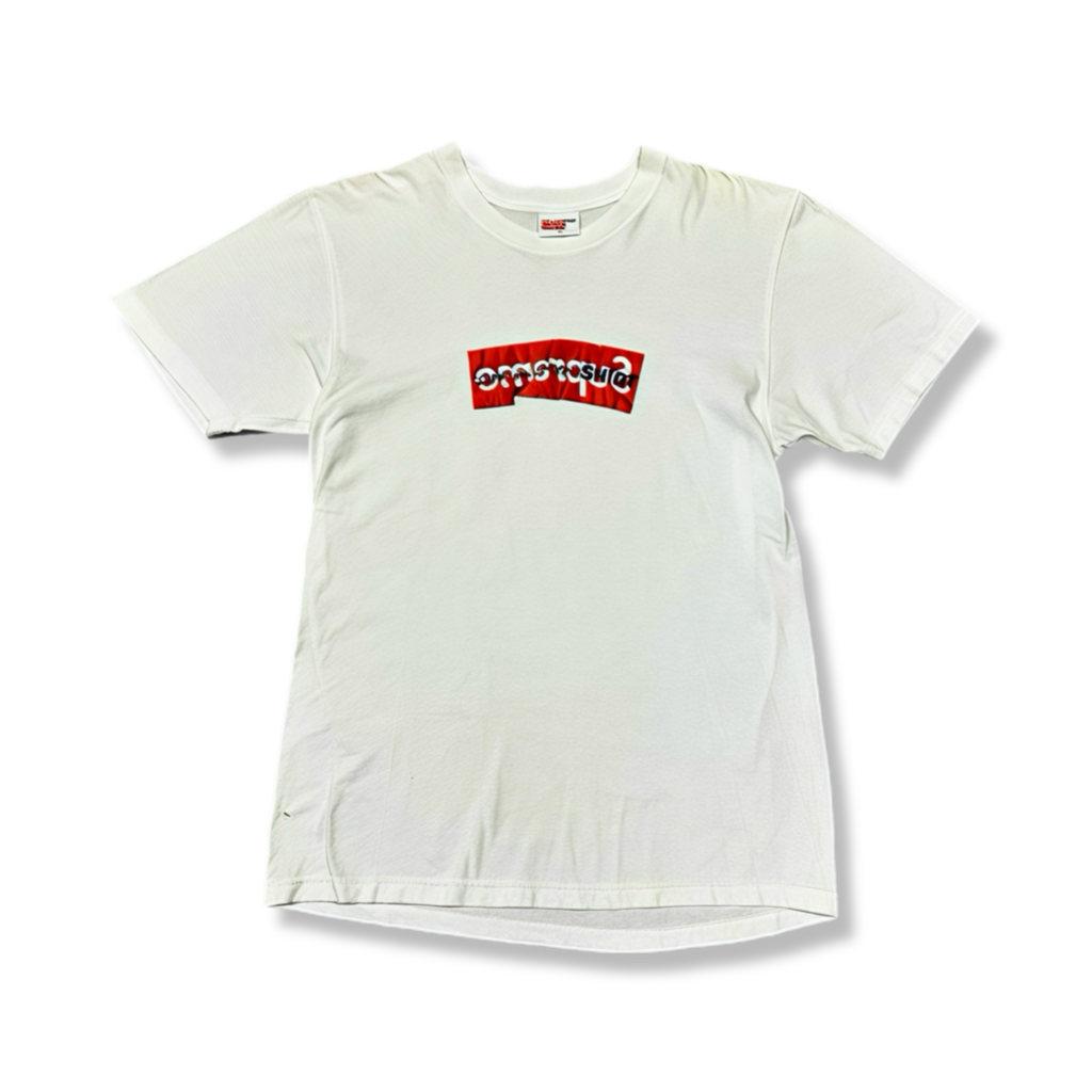 Supreme x CDG Box Logo White Tee (M)