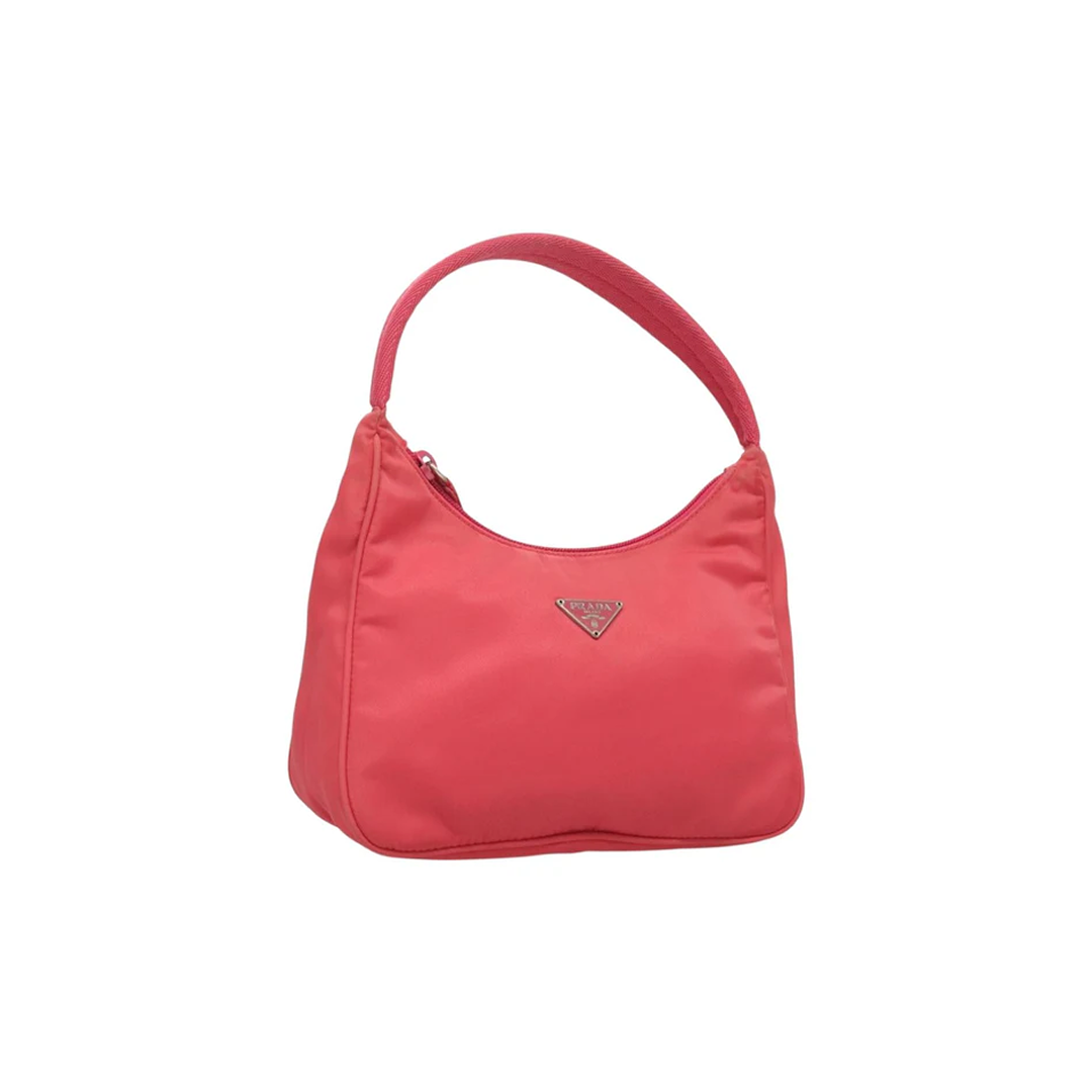 Prada Nylon Accessory shoulder hot pink bag