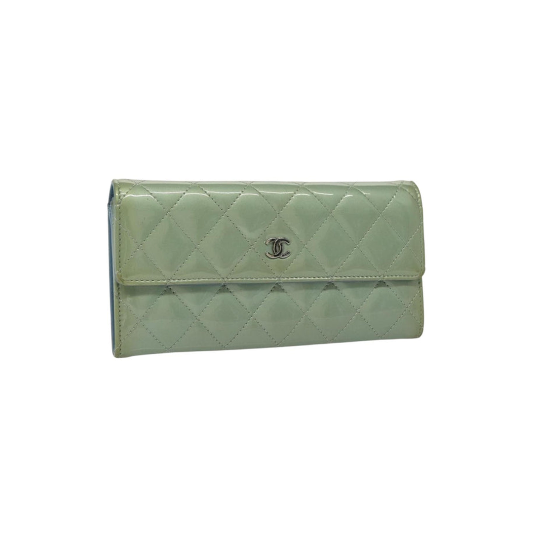 Chanel Enamel Wallet mint