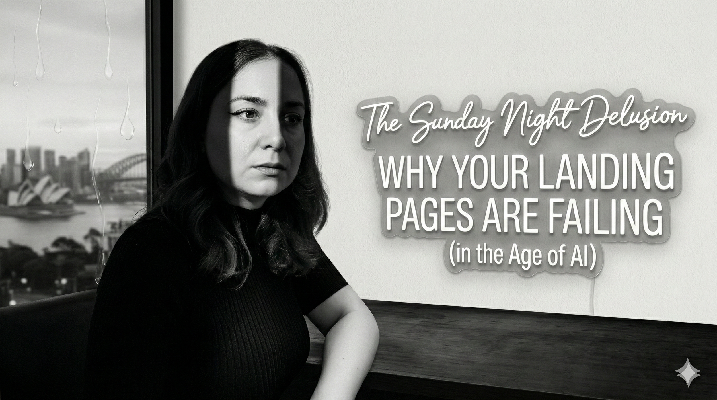 The Sunday Night Delusion: Why Your Landing Pages are Failing in the Age of AI