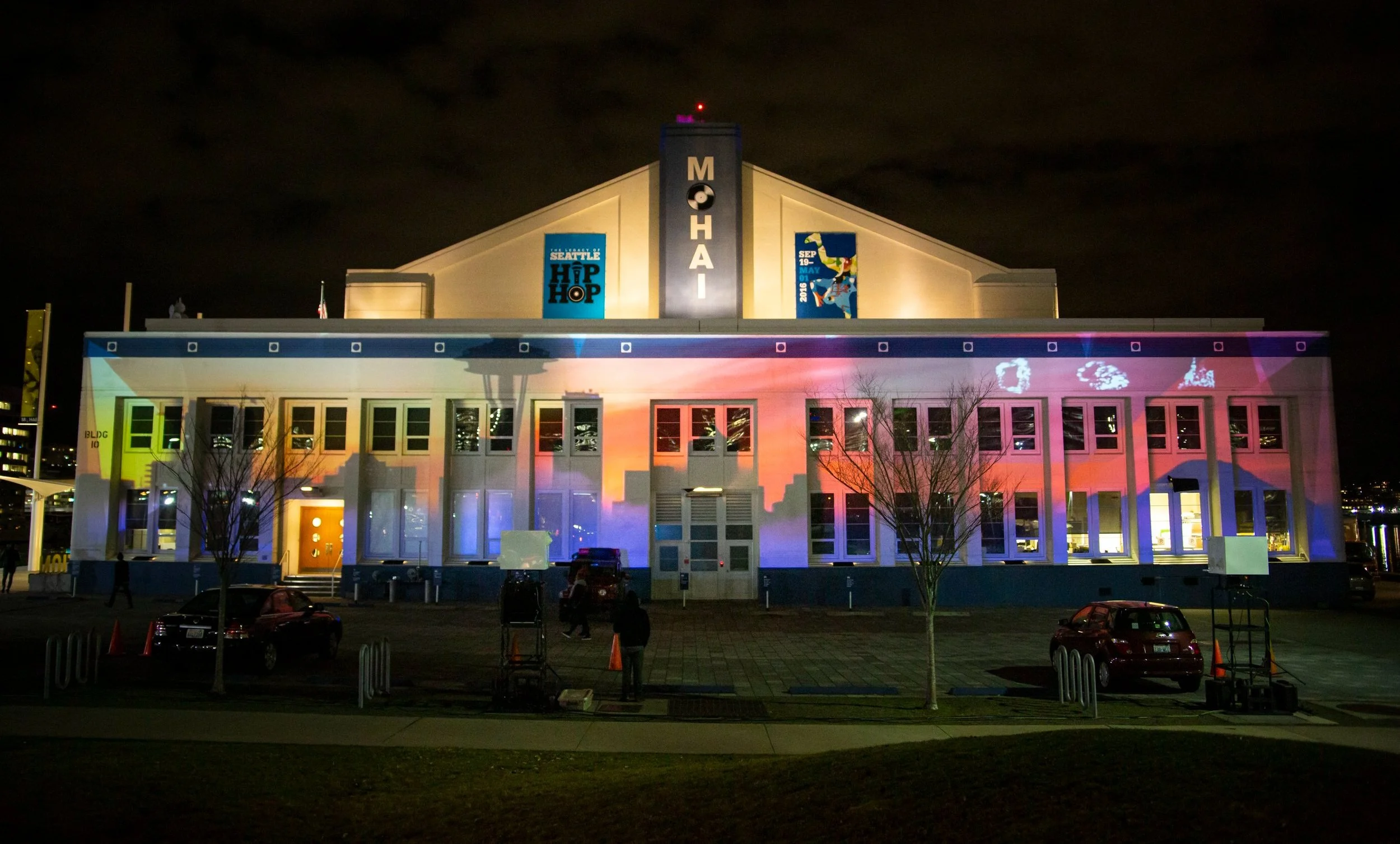 Lumenarius 3D Projection Mapping Installation Microsoft at MOHAI Video Lighting Event