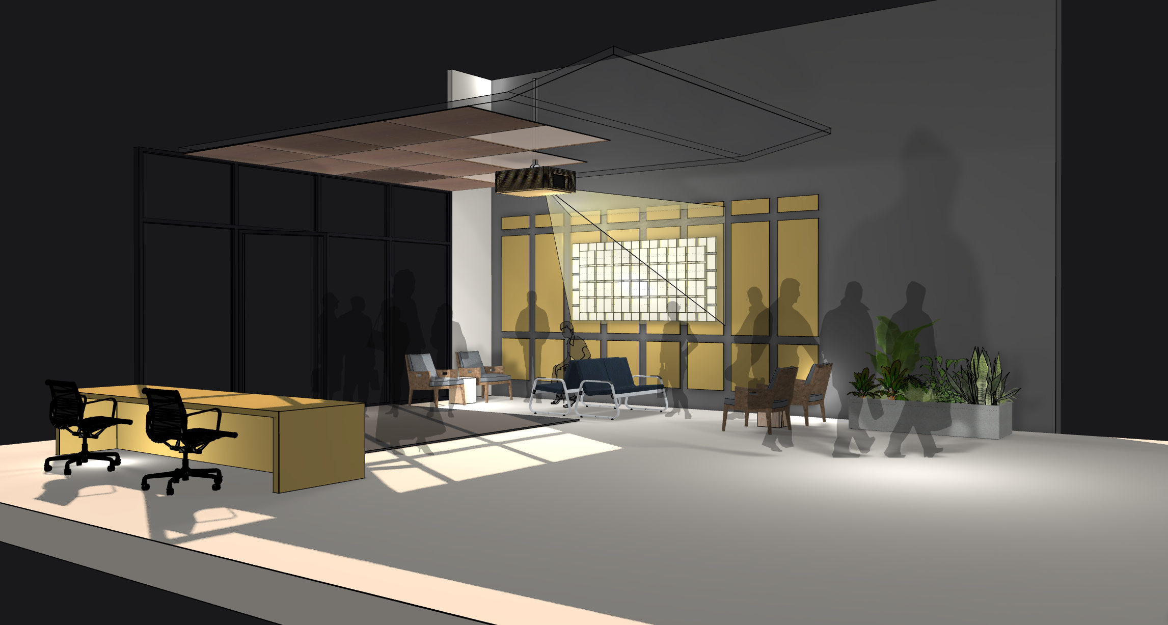 Lumenarius 3D Projection Mapping Installation Amazon Headquarters Seattle Render System