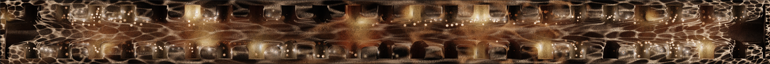 Kohler K150 immersive dining custom visuals, amber foundry textures for the molten metal course