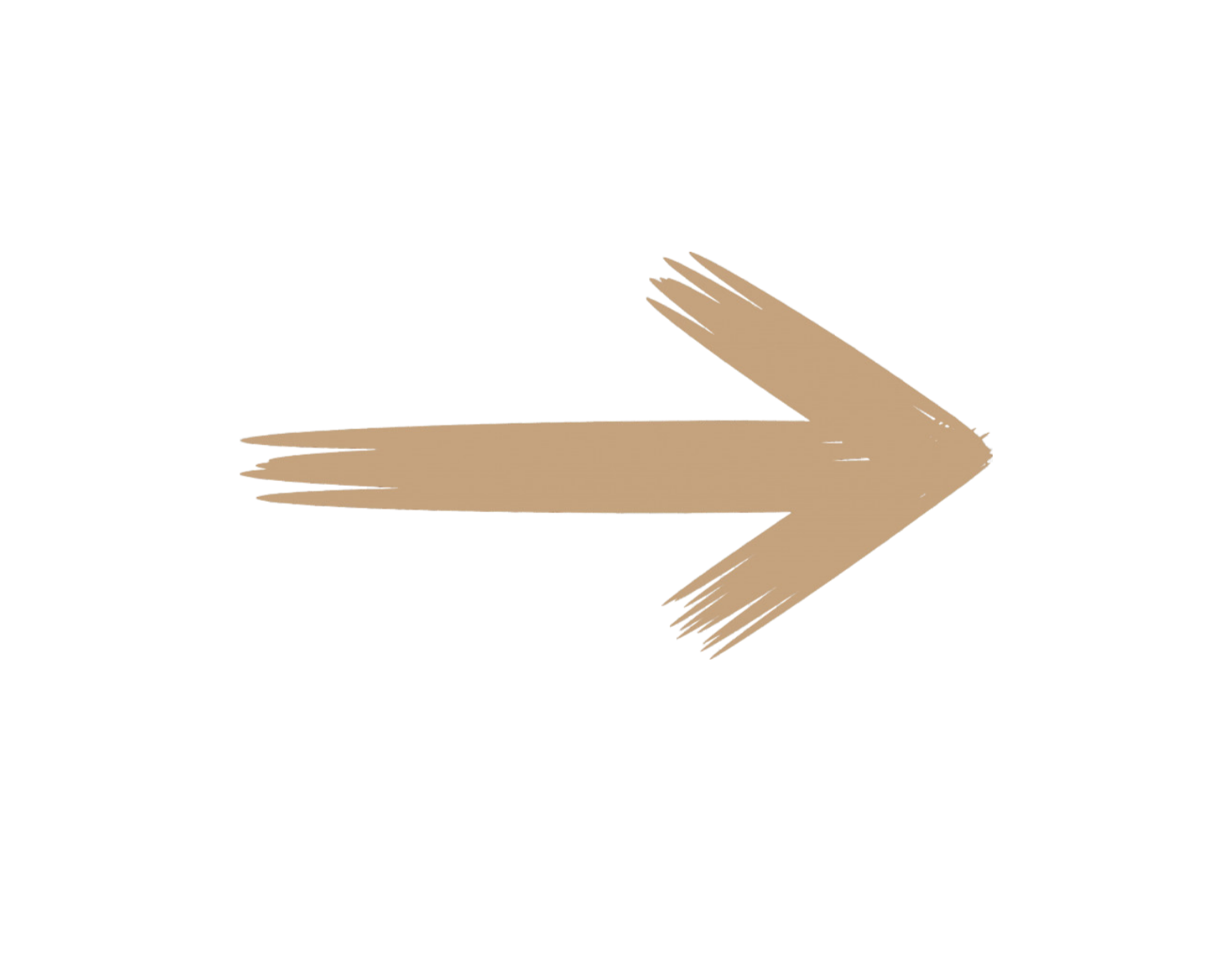 Gray arrow pointing to the right with a textured, brushstroke appearance.
