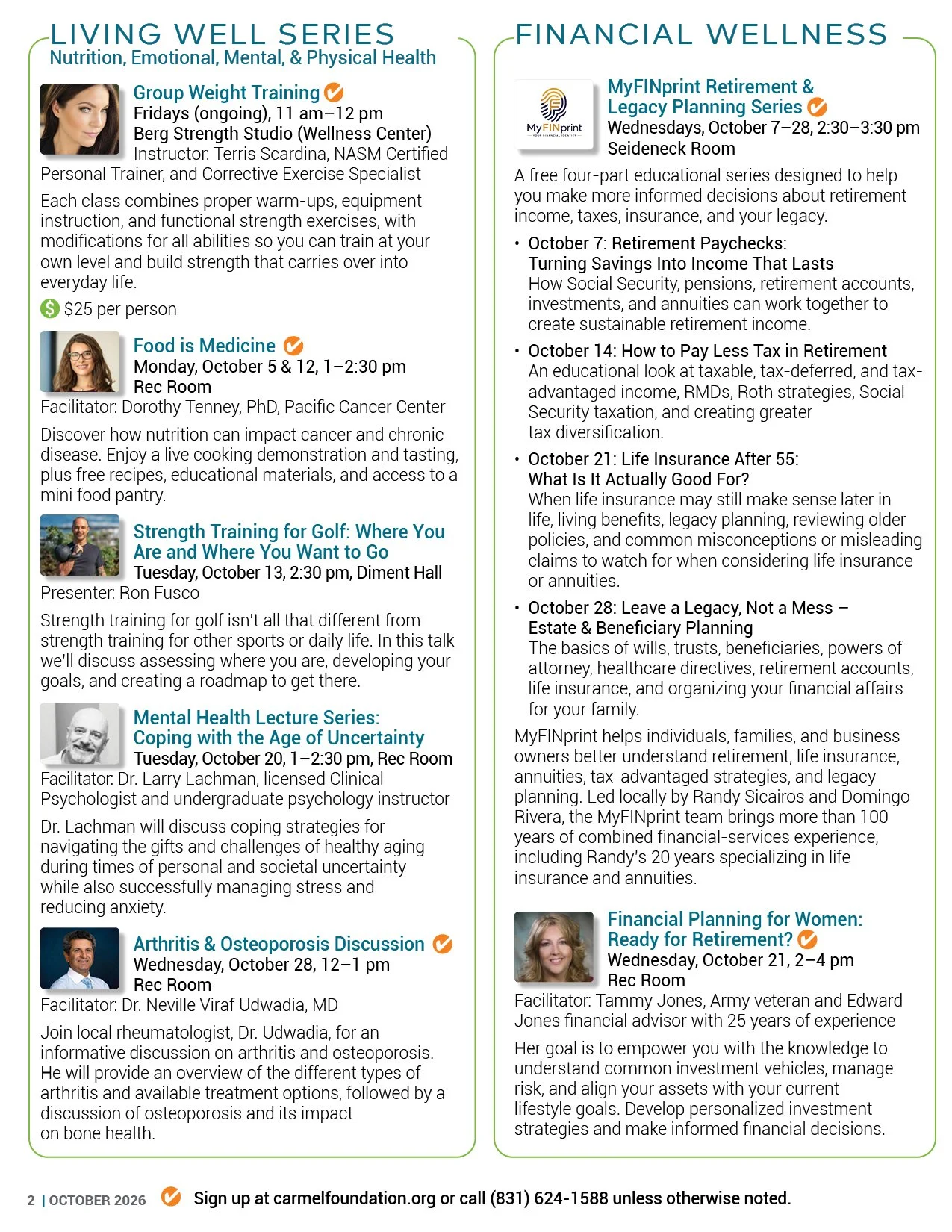 Carmel Foundation Newsletter - October 20262.jpg