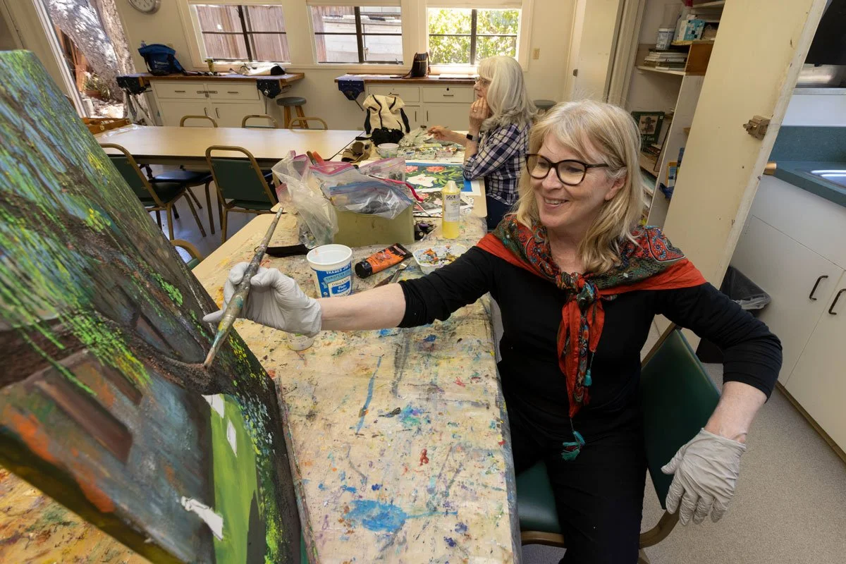 Carmel Foundation member painting