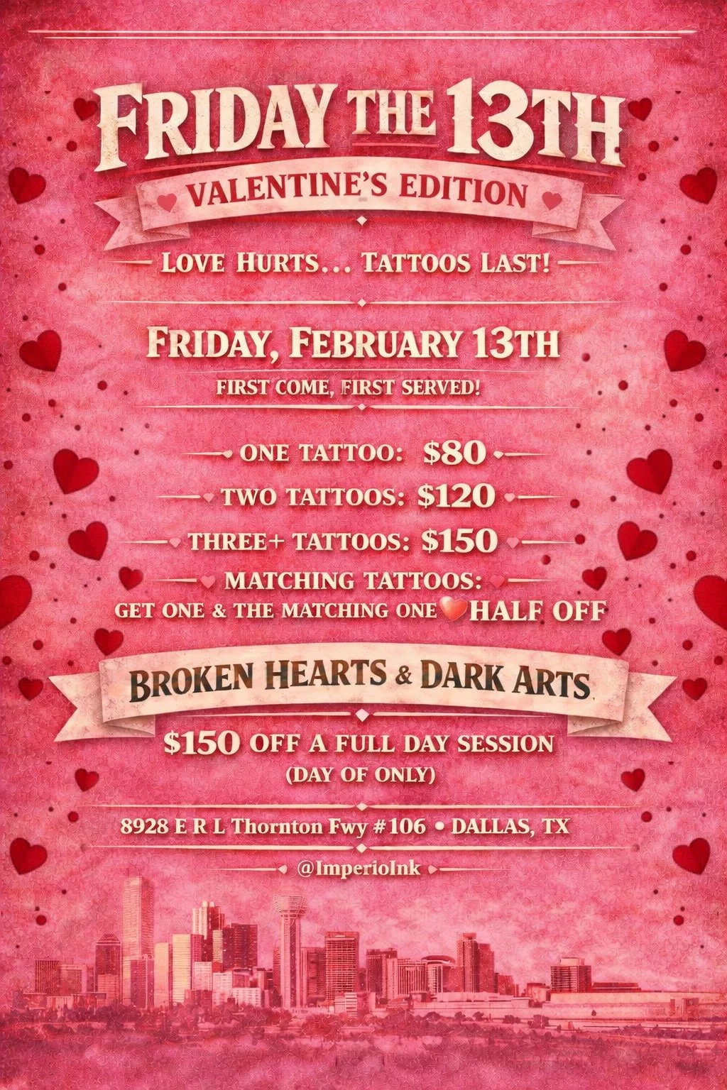 Friday the 13 / Valentines Day 