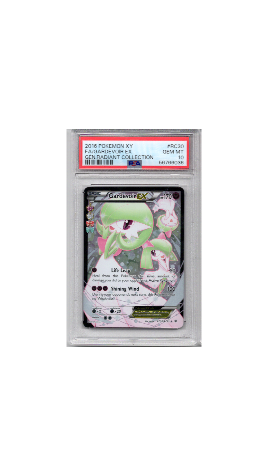 XY Radiant Collection #RC30 Gardevoir PSA 10
