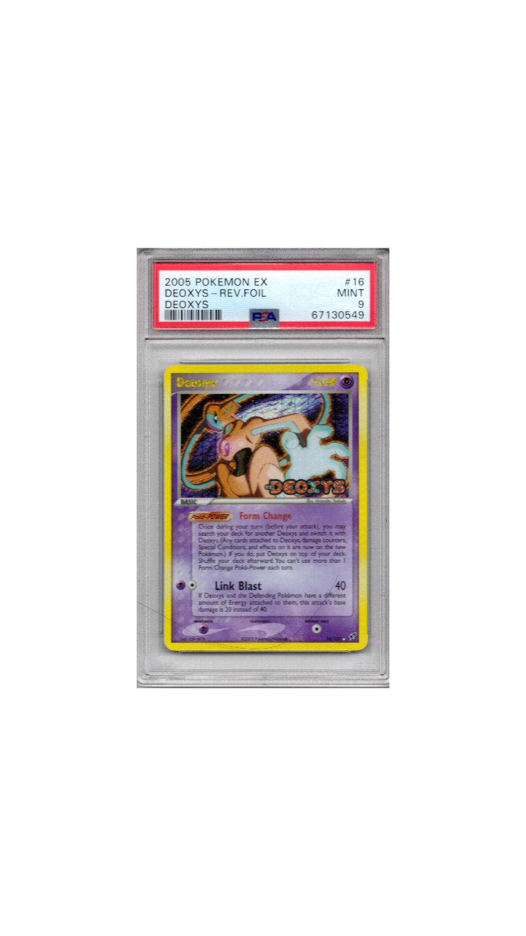 Deoxys Deoxys Reverse Foil PSA 9