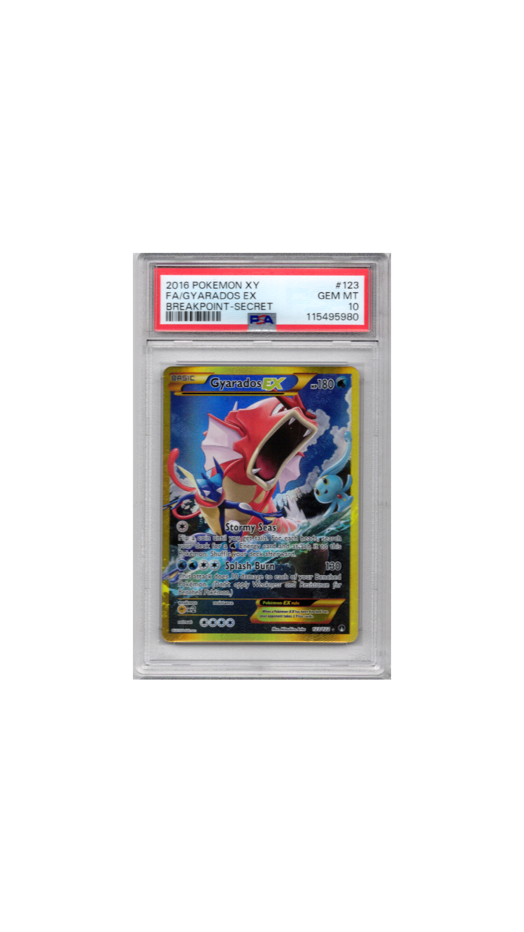 XY Breakpoint #123 Gyarados PSA 10